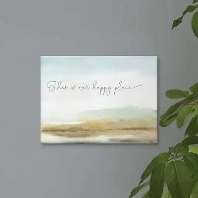 This Is Our Happy Place Canvas • $25.99