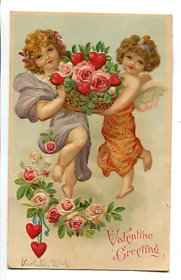 Valentine Greeting  Vintage Postcard Germany • $5.99