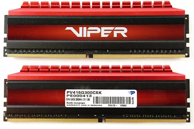 Patriot Viper 16GB (2x8GB) 3000MHz C16 DDR4 Memory RAM | Fast Ship US Seller! • $29.97