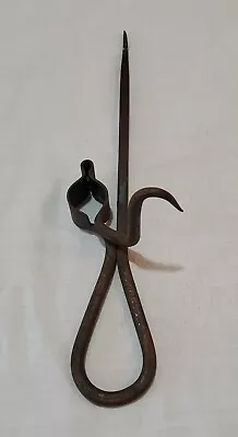 Antique Miners Iron Metal Varney Sticking Tommy Candle Stick Holder Mining • $45