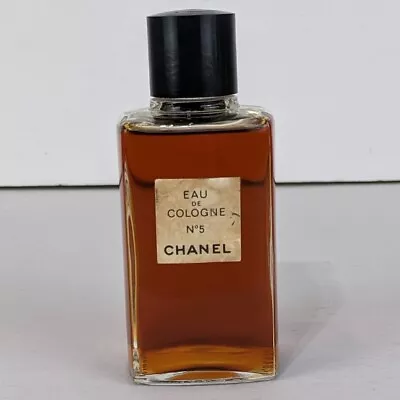 Vtg CHANEL NO. 5 Eau De Cologne Splash Perfume 4 Fl Oz Glass Bottle 99% Full • $79.95