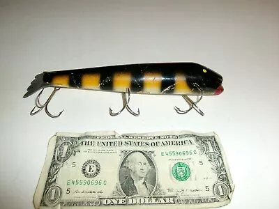 Vintage 7-1/4  Body Bobbie Bait Musky Muskie Jerkbait Lure - Used • $12.99