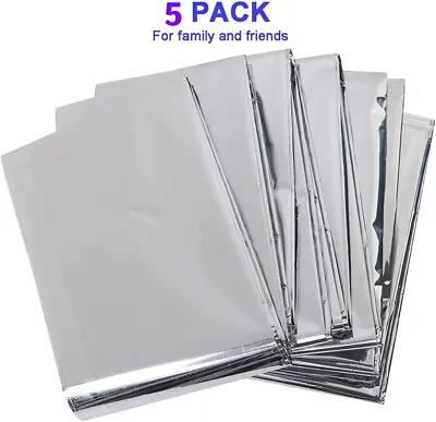 Portable Emergency Blankets Thermal Mylar Survival Safety Insulating Heat52 X83  • $5.98