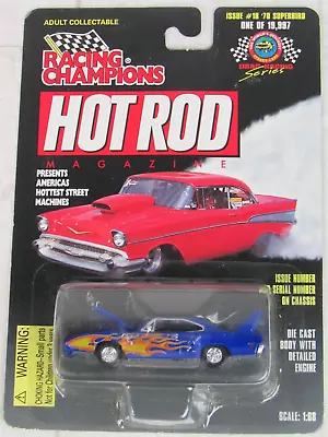 Racing Champions Hot Rod Magazine #18 1970 Superbird Blue • $4.49