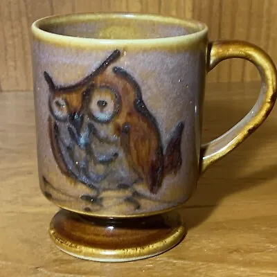 Vintage Rare Footed Owl Coffee Mug Cup 4”x3” • $22.40