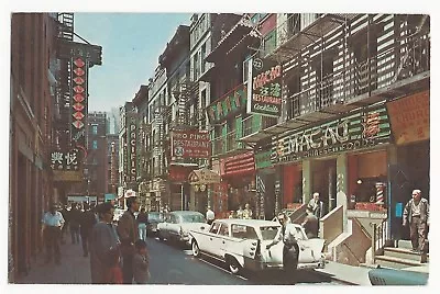 Chinatown: New York City Street View (real Photo Postcard) Macau Restaurant • $15