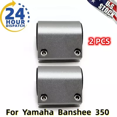 2xFor Yamaha Banshee 350 BILLET ALUMINUM 1  Exhaust Pipe Clamps Connectors 87-06 • $18.35