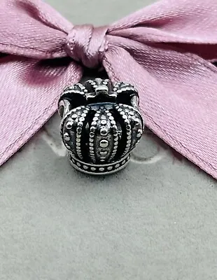 Pandora  Regal Crown Charm Bead Sterling Silver ~ # 790930 ALE S925 • £12