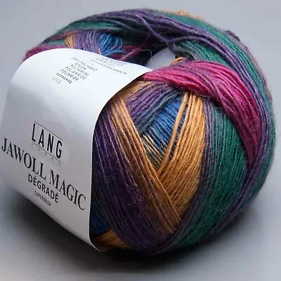$9.62 • Buy Lang Yarns Jawoll Magic Degrade 54 - Ll 1312 4/12ft/3.5oz - Needle Thickness