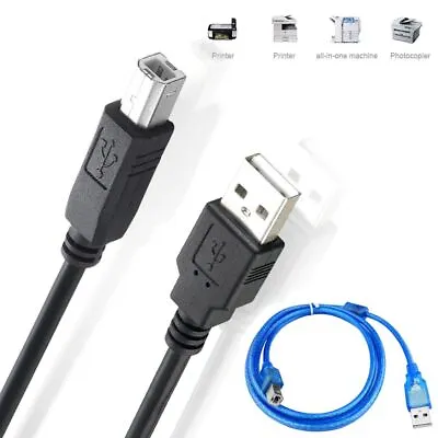 $11.99 • Buy Printer Data Cord USB 2.0 Cable Type A Male To B Male For Dell HP Canon Epson