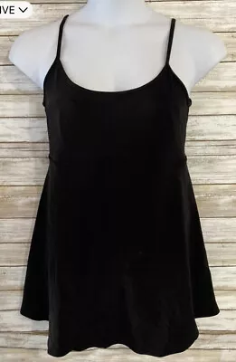 In Due Time Maternity Size XL Black Swim Dress Swim Suit J359 • $16