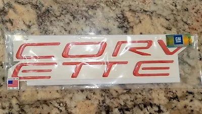 C5 Corvette Front Letters Domed Raise Polyurethane Insert Kit Red GM 97-04 • $28