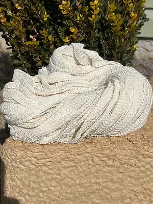 Beautiful Off White Lot Of 2 Skeins/hanks Peruvian Alpaca Yarn Mix 15 Oz • $16