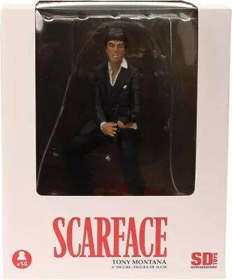 SCARFACE TONY MONTANA SHOOTING 7 INCH FIGURE SD Toys NEW IN STOCK • £36.99