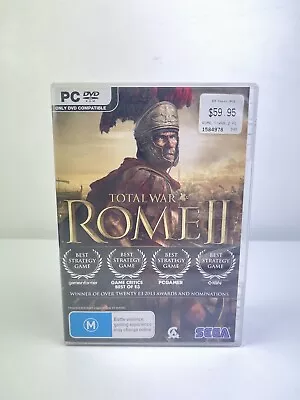 Rome II 2 Total War PC GAME Sega - 2 Disc Set Plus Manual - Untested • $19.99