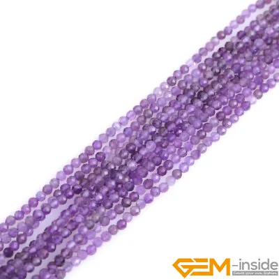 2/3/4mm Natural Assorted Stones Faceted Small Round Beads For Jewelry Making 15  • $5.15