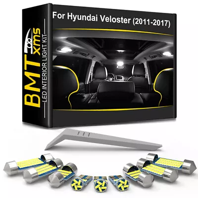 13Pcs Canbus For Hyundai Veloster LED Interior Dome Lights Package Kit 2011-2017 • $13.68