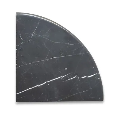 N0CP Nero Marquina Black Marble 9x9 Shower Corner Shelf Soap Dish Polished • $72.99