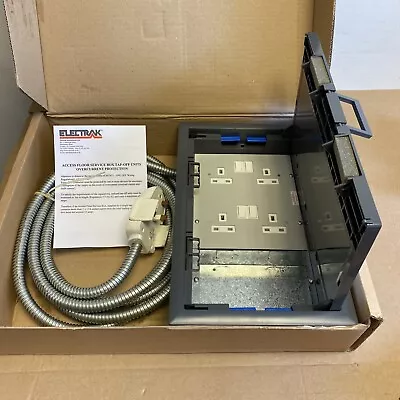 £89 • Buy Electrak CR103-R Pre-Wired 3 Compartment RCD Floor Socket Boxes With 5m Power