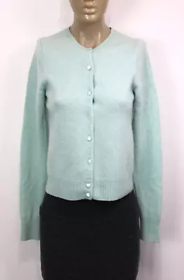 J Crew Women's Baby Blue 100% Cashmere Cardigan Sweater Size L *Runs Very Small • $24.99