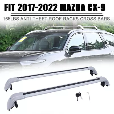 Fits For Mazda CX-9 CX9 2017-2022 Crossbar Cross Bar Cargo Carrier Lockable • $139