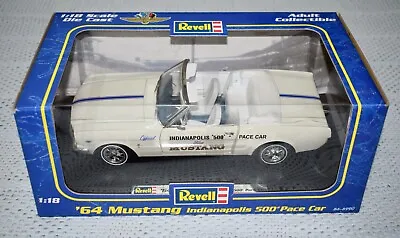 Revell 1964 White Ford Mustang Indianapolis 500 1:18 Scale Pace Car ~ NOS ~ #59 • $49.99