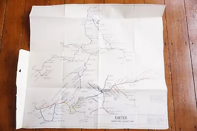 1952 Exeter Inspectors Railway Drawing Diagram Map • £24.99