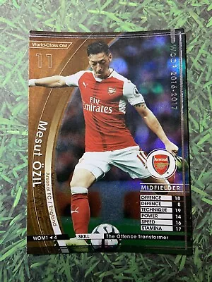 Panini WCCF 2016-17 Mesut Ozil Arsenal FC Refractor Soccer Card WOM • $2.30