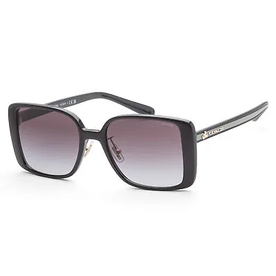 Coach Women's HC8375-50028G-56 Fashion 56mm Black Sunglasses • $91.12
