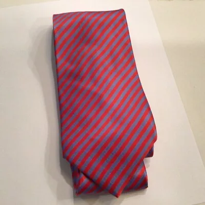 Stefano Ricci Bright Shades  Of Red And Blue Stripes-Silk Neck Tie • $49.99