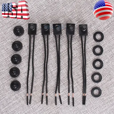 5pcs 12V Waterproof Push-Button On-Off Switch With 4  Leads For  MOTORCYCLE/CAR • $8.98