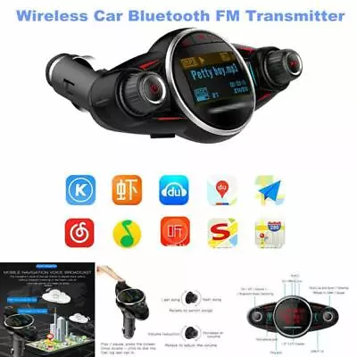 Wireless Bluetooth FM Transmitter For Car Adapter MP3 Player Hands-Free Calling • $25.49