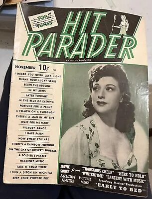 Hit Parader Top Tunes Vintage Sheet Music Magazine • $45.95