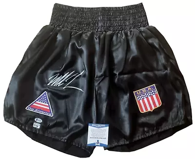 Mike Tyson Hand Signed Full Size Boxing Trunks Glove (Beckett BAS) • $382.60