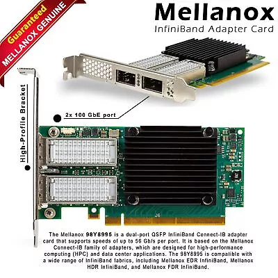 IBM 98Y8995 Mellanox CB194A 56GB Connect-IB InfiniBand Adapter Card QSFP FDR 40G • $29.99