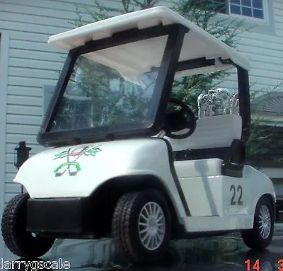 Golf Cart Miniature W Golf Bags 1/24 Scale G Scale Diorama Accessory Item • $8.99