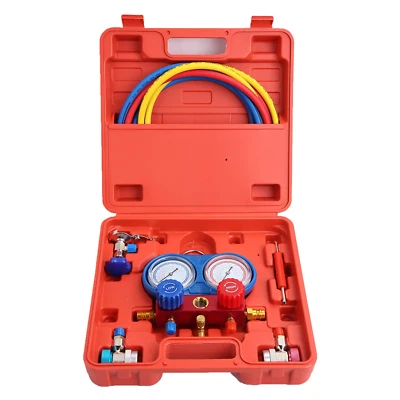 $47.52 • Buy Professional A/C Air Conditioner Refrigerant Manifold Gauge Kit Set R134a/R22/R1