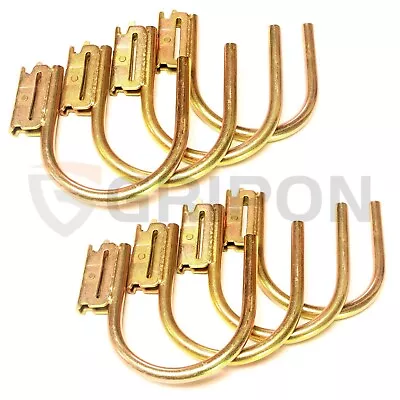 8x E Track 5  Finger J Hooks F Enclosed Trailer Cargo Van Truck Trailer Rope Tie • $37.96