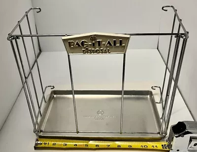 Garbage Bag Holder MCM VTG HMP Bag It All Disposal 1960's Cabinet Hanger Inside • £38.07