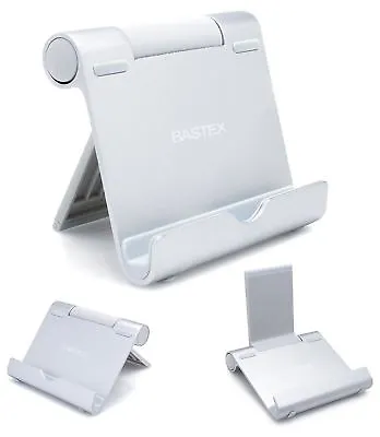 Bastex Multi-Angle Portable Aluminum Stand For IPhone IPadGalaxy Tab - Silver • $8.99
