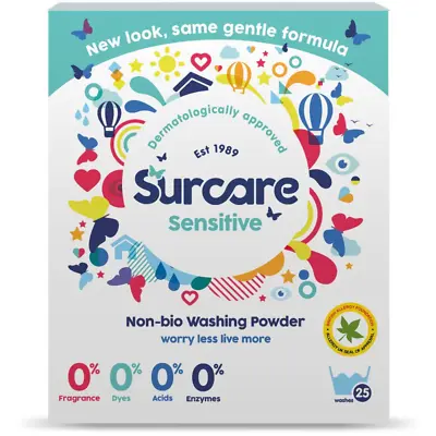 Surcare Washing Laundry Powder - 1.62KG/ 25 Wash X 1 • £5.39