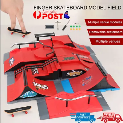 Finger Skateboard Scene Skatepark Ramp Parts For Tech Deck Fingerboard Toys Gift • $23.88