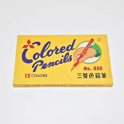 Mitsubishi Colored Pencil No.850 12 Colors Vintage Colored Pencil JIS • $14.95