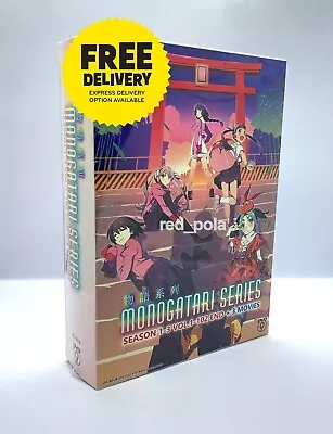 DVD Anime Monogatari Series Season 1-3 ( 1-102 End + 3 Movies ) English Subtitle • $45.90