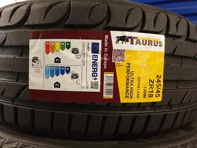 New Taurus By Michelin 245/45 Zr18 Xl 100w 245/45 Zr18 Uhp Car Tyres 2454518 C+c • $124.32