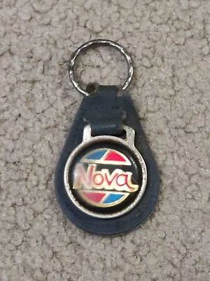 Chevy NOVA Original VINTAGE 1970s  - Key Chain Ring With Leather Fob • $17.50