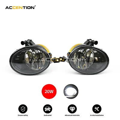 2Pcs LED Fog Lamp Fog Light 20W For VW Touareg 2011 2012 2013 2014 2015 • $56.40