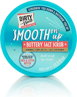 Dirty Works Body Scrub | Smooth On Up Buttery Salt Scrub | Natural Sea Salt Skin • £6.92