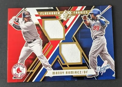 Manny Ramirez 2009 SPx Flashback Fabrics Dual Jersey Relic FF-MR • $9.50