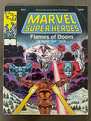 Flames Of Doom MX4 Marvel Super Heroes RPG Module TSR 6888 Sentinels Zeb Cook • $14.95